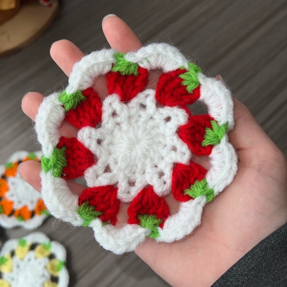 Handmade 🍋🍊 fruit coasters 4 pack - Picture 6 of 8